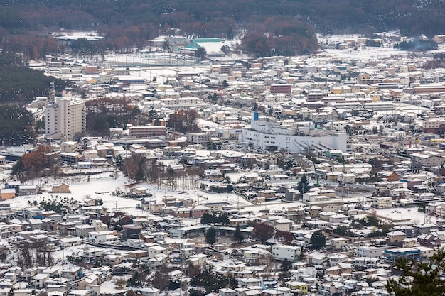 Jezioro Kawaguchiko Aerial