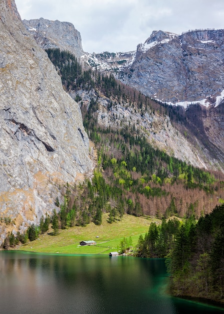 Jezioro Obersee. Bawaria, Niemcy