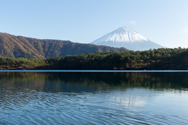 Jezioro saiko i góra Fuji