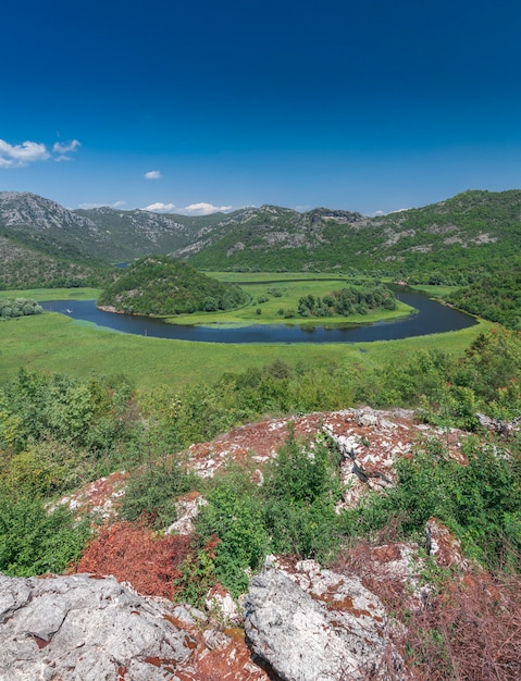 Jezioro Skadar I Rzeka Crnojevica W Czarnogórze