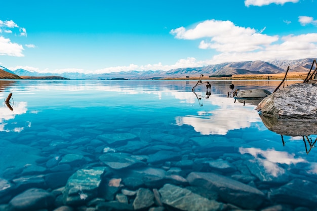 Zdjęcie jezioro tekapo nowa zelandia