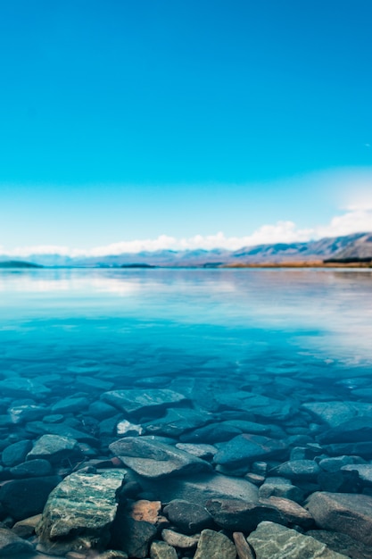 Zdjęcie jezioro tekapo nowa zelandia