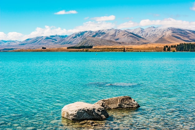 Zdjęcie jezioro tekapo nowa zelandia