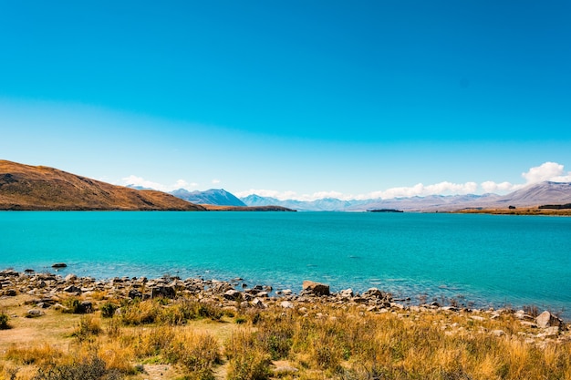 Zdjęcie jezioro tekapo nowa zelandia