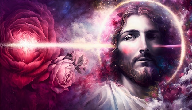 Jezus z różami