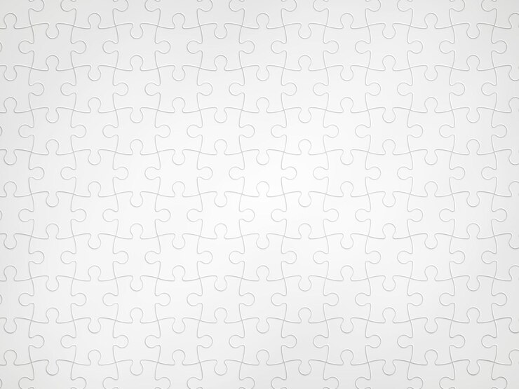 Zdjęcie jigsaw puzzle tło renderowanie 3d