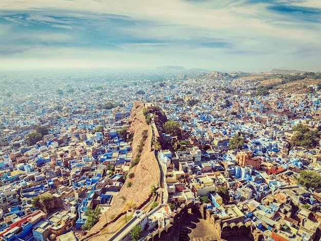 Jodhpur Błękitne miasto, Radżastan, Indie