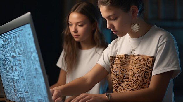 Zdjęcie jovenes latinos estudiantes de ingenieria creando tecnologia nueva