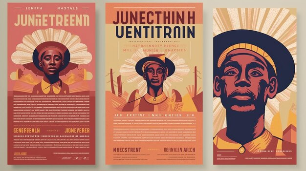 Juneteenth_celebration_vertical_poster_template Generacyjna sztuczna inteligencja