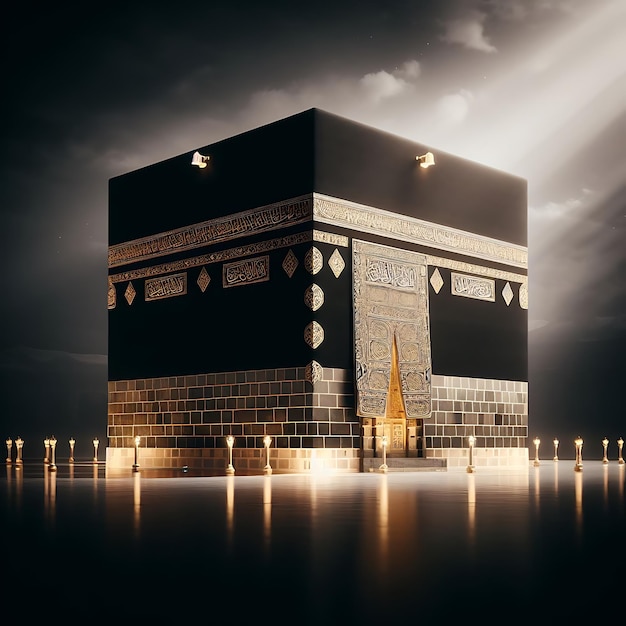 Zdjęcie kaaba dramatyczne zdjęcieop