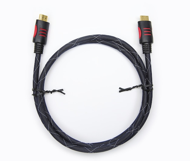 Kabel Hdmi Na Białym Tle