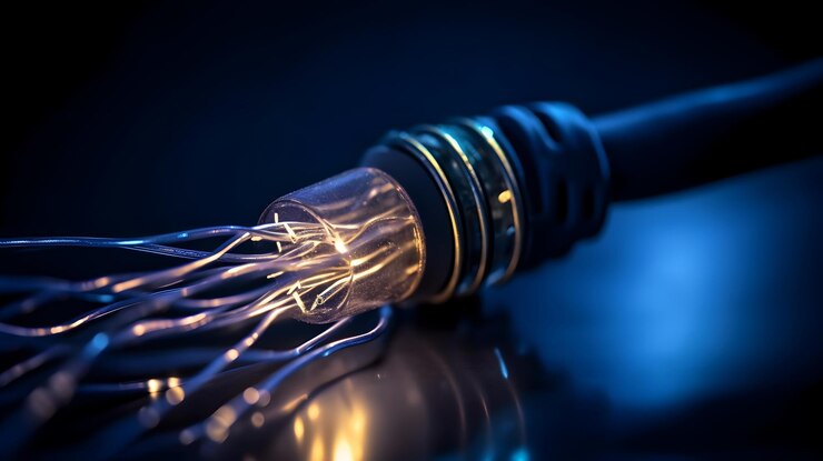 Kabel z drutem owiniętym wokół niego