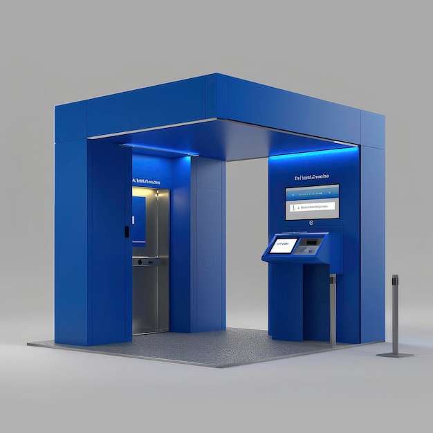 Kabina bankomatu 3D
