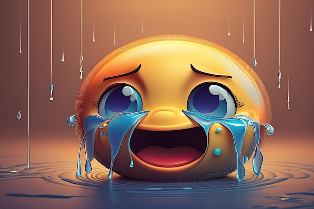 Zdjęcie kaczka z smutną twarzą i słowami smutnymi na twarzy
