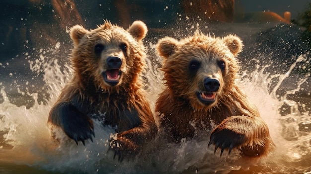 Kadr z filmu Niedźwiedzie grizzly