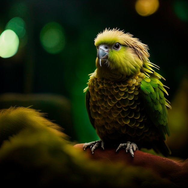 kakapo to nocna papuga pochodząca z Nowej Zelandii