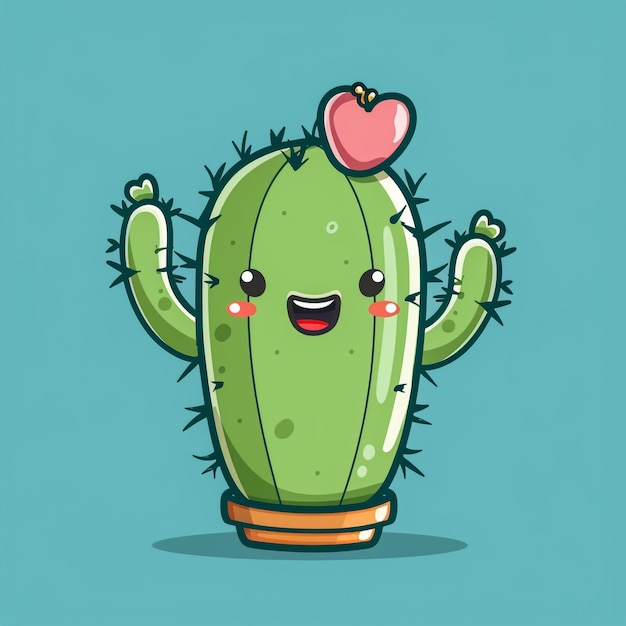 Zdjęcie kaktus w ikonie garnka