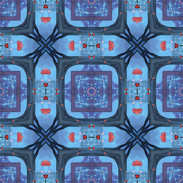 Kaleidoskop abstrakcyjne tło Bezszwowy wzór na podstawie witrażu