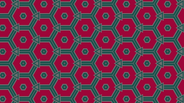 Kaleidoskop sześciokątny wzór projektowania tapety