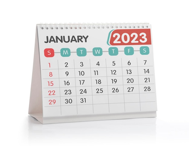 Kalendarz na biurko styczeń 2023