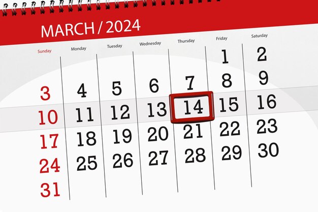 Kalendarz termin końcowy dzień miesiąc strona organizator data marzec czwartek numer 14
