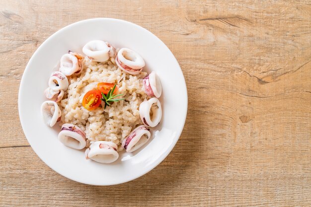 kalmary lub risotto z ośmiornicą