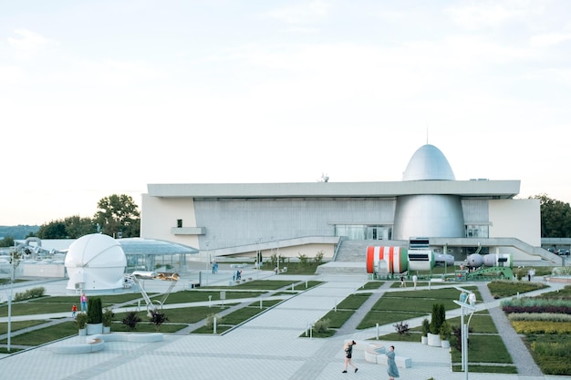 Kaługa Muzeum Kosmonautykiprzygotowanie Do Otwarcia Ii Linii Kopuła Planetarium Rakieta Wostok Park Ciołkowski Przed Przebudową Budynku 29 Sierpnia 2022 Kaługa Rosja