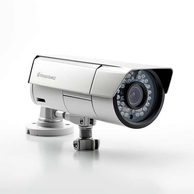 Kamera bezpieczeństwa izolowana na białym lub przezroczystym tle