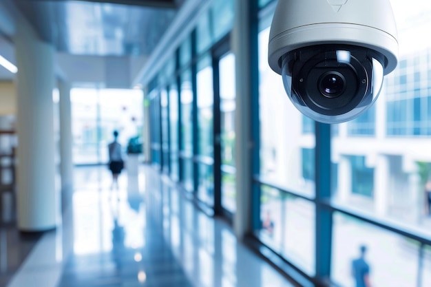 Kamera bezpieczeństwa zamontowana po stronie budynku Generatywna sztuczna inteligencja