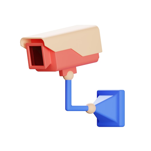 Kamera Cctv Ilustracja 3d