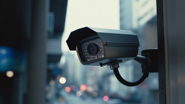 Kamera cctv z napisem security na itgenerative ai