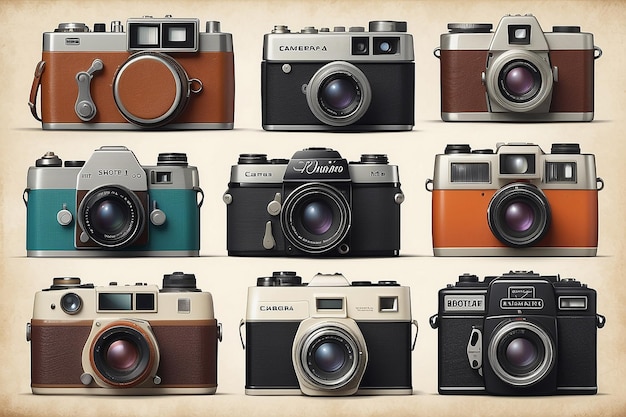 Kamera fotograficzna vintage shortlist retro design