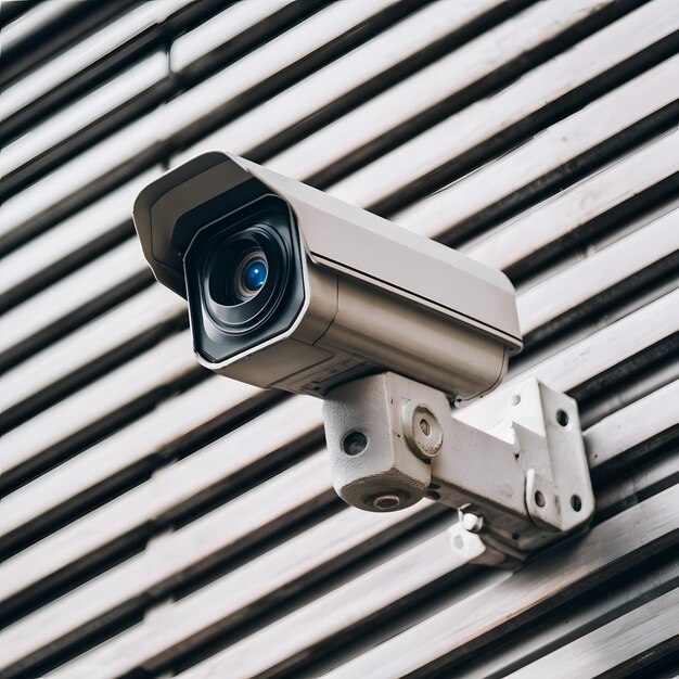 kamera nadzoru na białym tle zapewniająca bezpieczeństwo dla mediów społecznościowych
