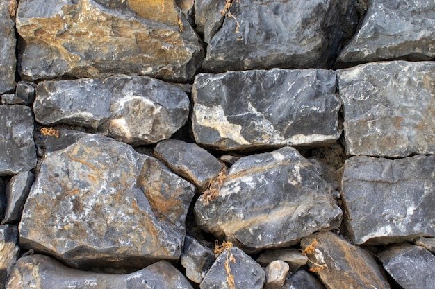 Kamienie tła Przeznaczone do walki radioelektronicznej kamiennej ściany we Włoszech Przeznaczone do walki radioelektronicznej szorstki wyblakły kamiennej tekstury ściany