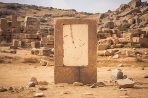 kamienne pudełko na pustyni