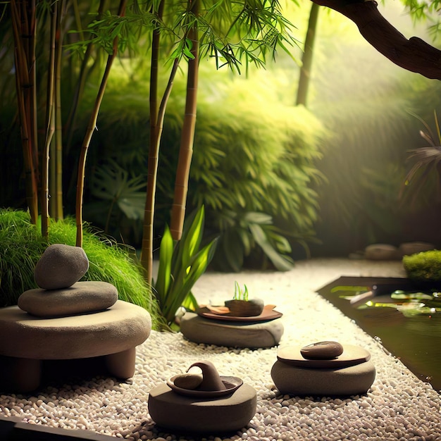 Kamienny ogród Zen zachęca do uważnej refleksji wśród kamieni