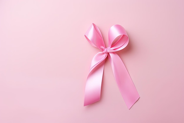 Kampania wsparcia dla raka piersi symbolizowana różową wstążką pomaga osobom z nowotworem piersi u kobiet