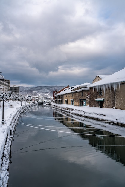 Kanał Otaru Zimą