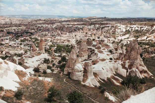 Kapadocja goreme wieś gołębia dolina miasto w górach