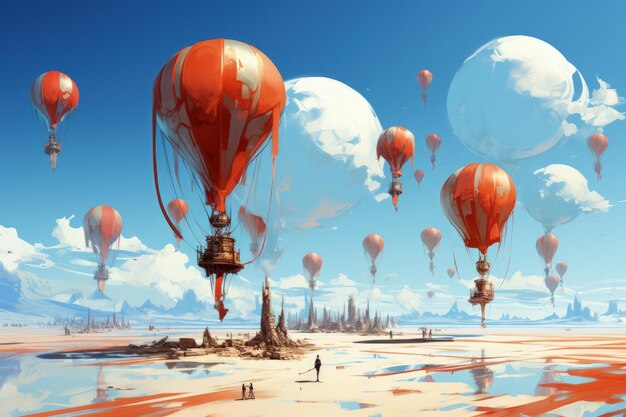 Kapryśne balony na ogrzane powietrze w generatywnej sztucznej inteligencji Czystego Nieba