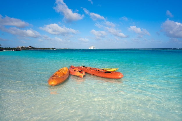 Karaiby Mahahual plaży w Costa Maya