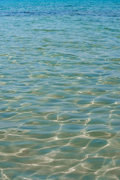 Karaiby turkusowa woda plaża odbicie perspektywy aqua