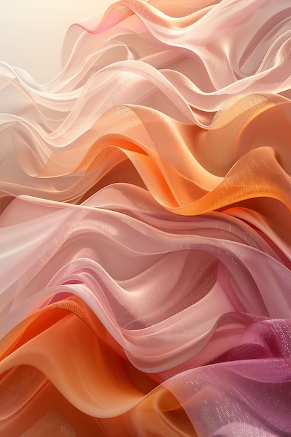 Karpas z teksturą płynnej tkaniny Efekt kolażu tkaniny Ilustracja trendy Dekoracja tła