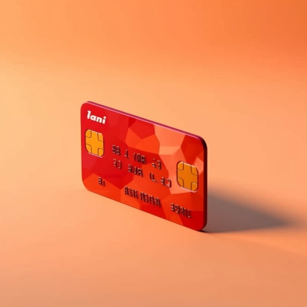 Karta debetowa do oszczędzania pieniędzy lub płatności AI Generated