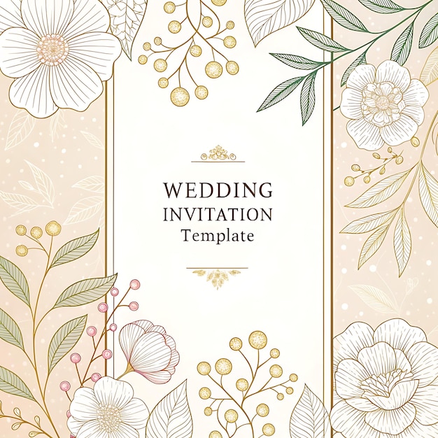 Kartka z kwiatową konstrukcją, na której jest napisane "Wedding reception"