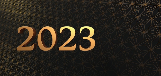 Kartkę z życzeniami 2023 z geometrycznym tłem