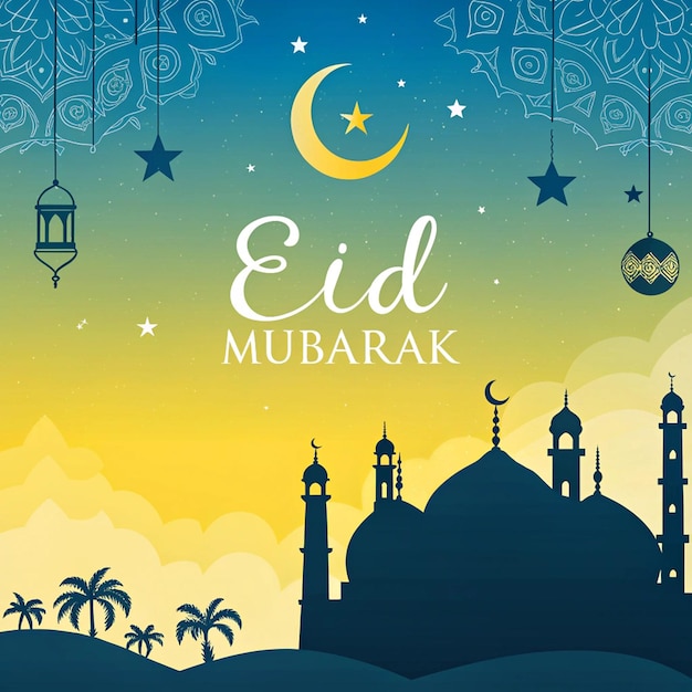 Kartkę z życzeniami Eid Mubarak