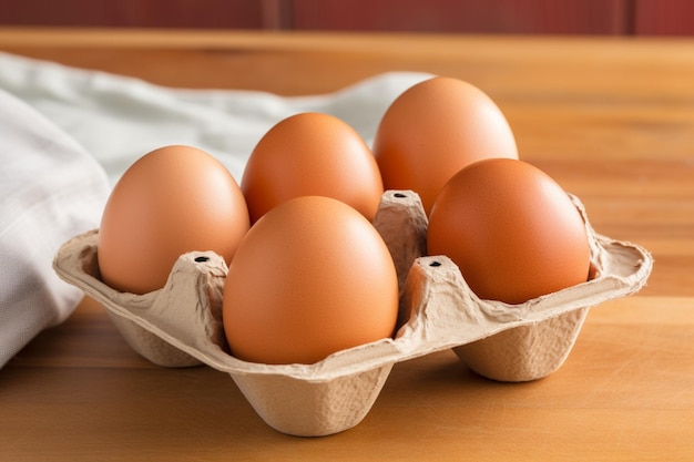 karton z jajkami z kilkoma brakującymi jajkami