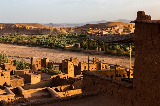 Kasbah Ait Ben Haddou W Maroku Z Fortecami I Tradycyjnymi Glinianymi Domami