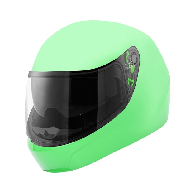 Kask motocyklowy izolowany